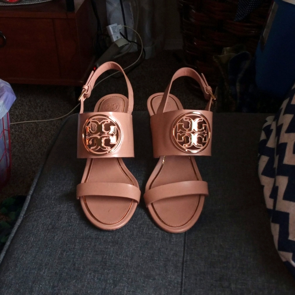 Tori Burch wedge sandals